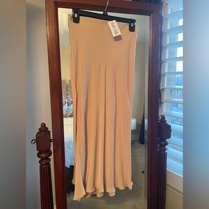 Fab'rik Women's Soft Cream Maxi Skirt